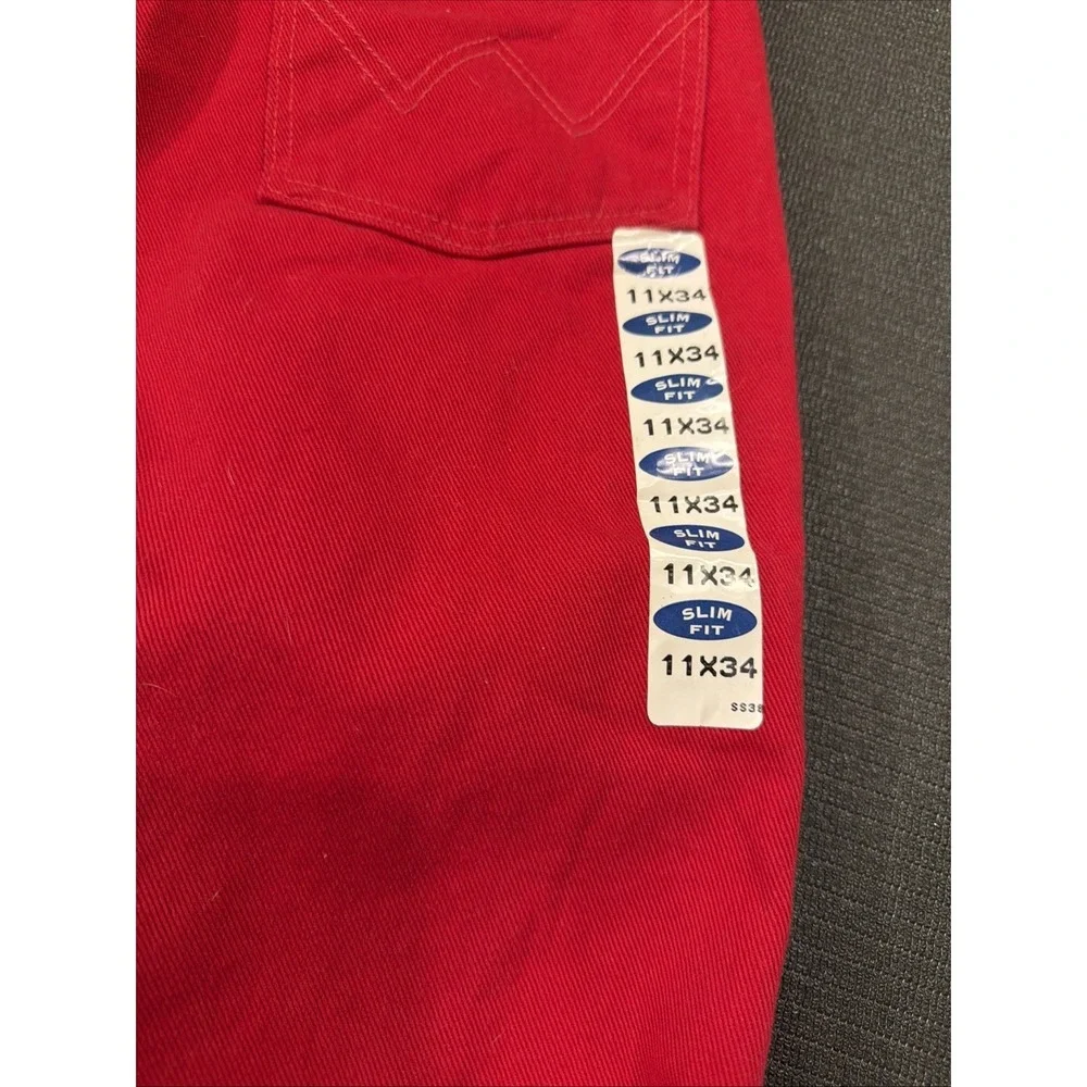 NEW VTG Wrangler Jeans Womens Cowboy Cut Red High Rise 90s 14MWZ Size 11x34 USA‎
